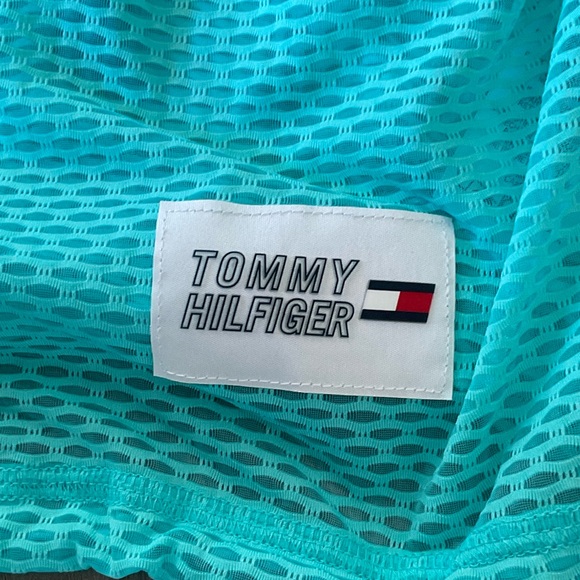 Tommy Hilfiger Sport Women’s Medium Aqua Mesh Long Sleeve Top, Vintage Y2K - Picture 3 of 7